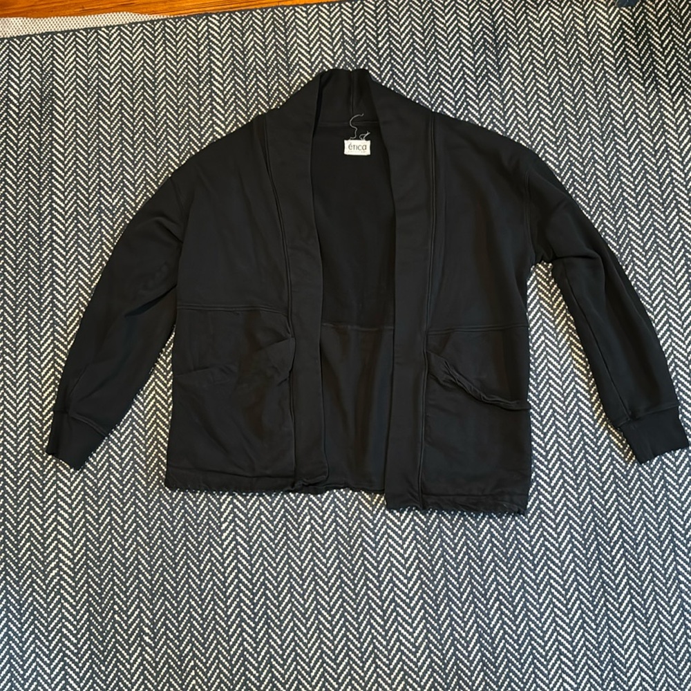 Black cotton sweater